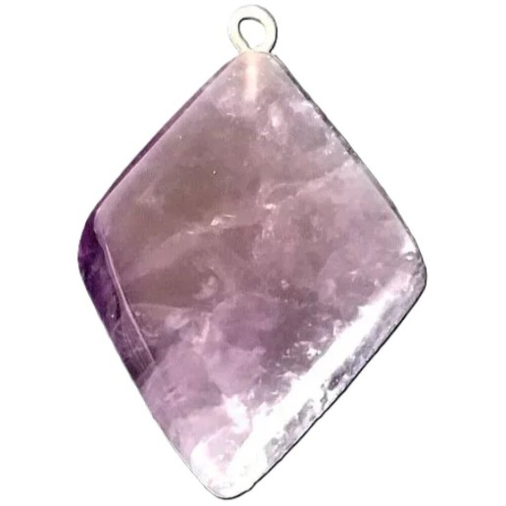 Last one! Artisan PURPLE FLUORITE Pendant 22 x 33 mm